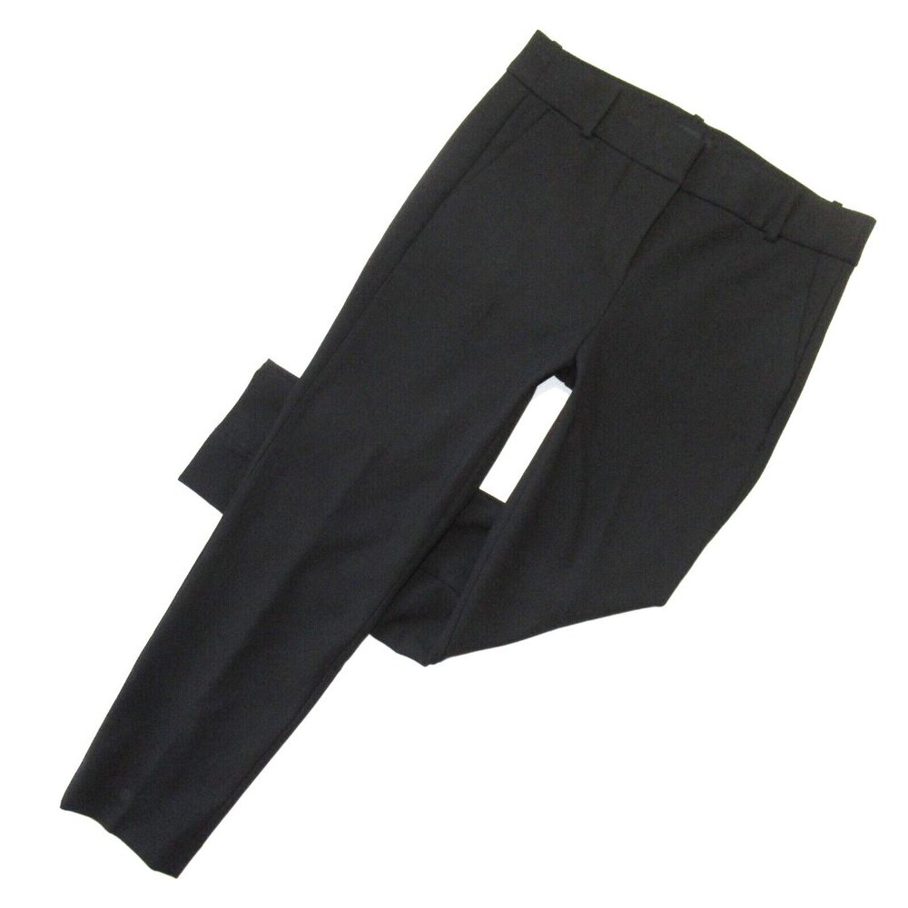 NWT J.Crew Slim Crop Cameron in Black Four Season Stretch Ankle Crop Pants 0